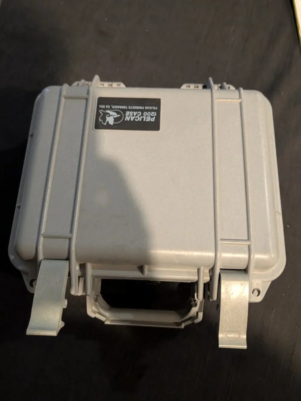 Pelican 1200 Protector Case Gray with Extra Foam Inserts - Excellent Condition